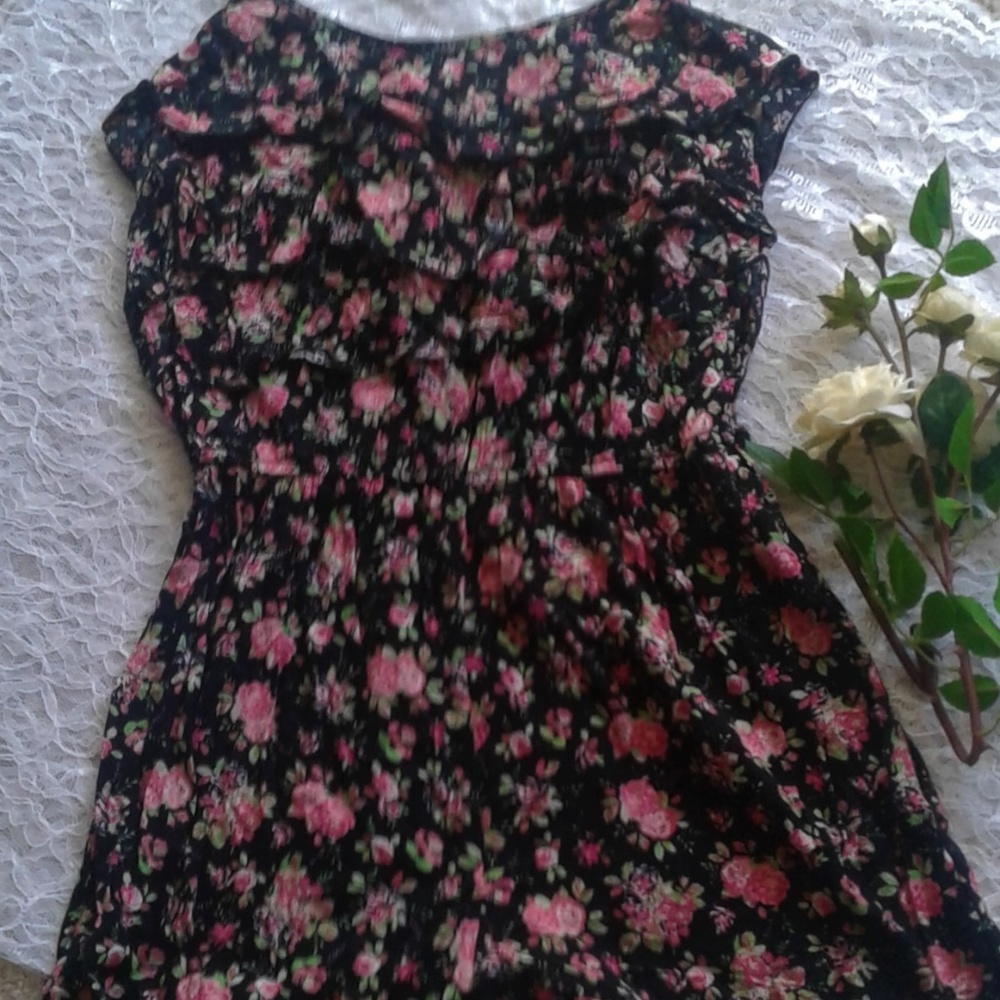 Emerald Sundae Floral Romper